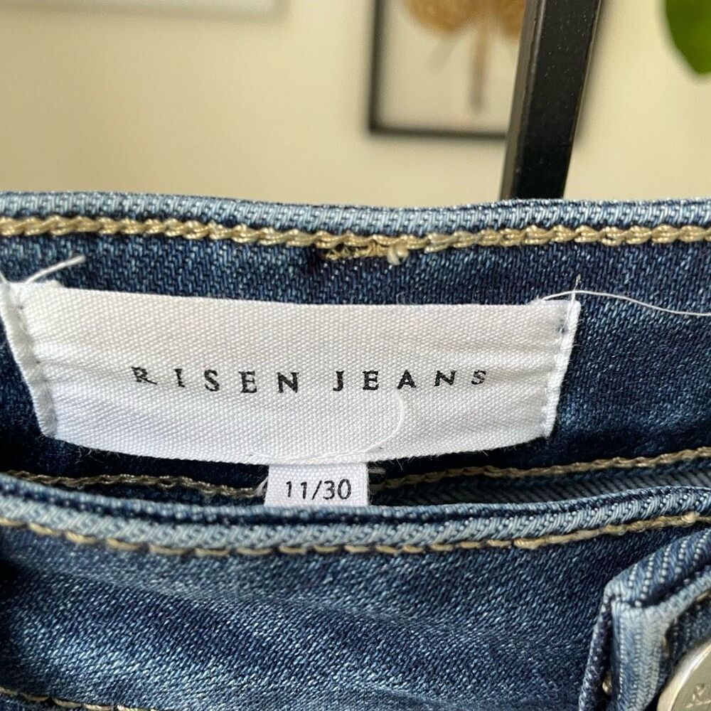 Risen Medium Wash Wide Leg High Rise Jeans 11 13 30 32 - Picture 6 of 9